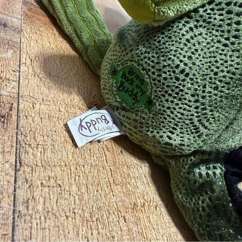 Scentsy Buddy Plush Tex The T-Rex Dinosaur Green Corduroy Stuffed Animal Toy - Picture 3 of 9